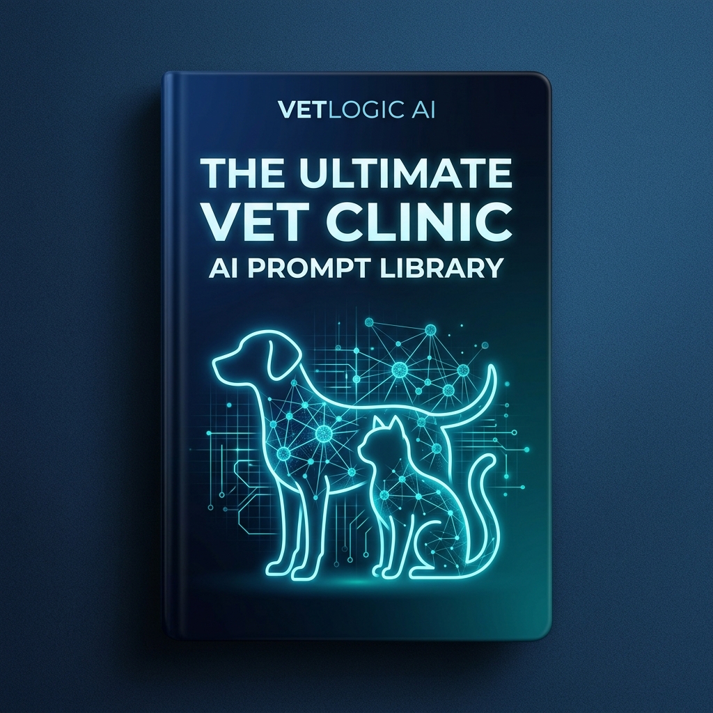 The Ultimate Vet Clinic AI Prompt Library Cover Mockup